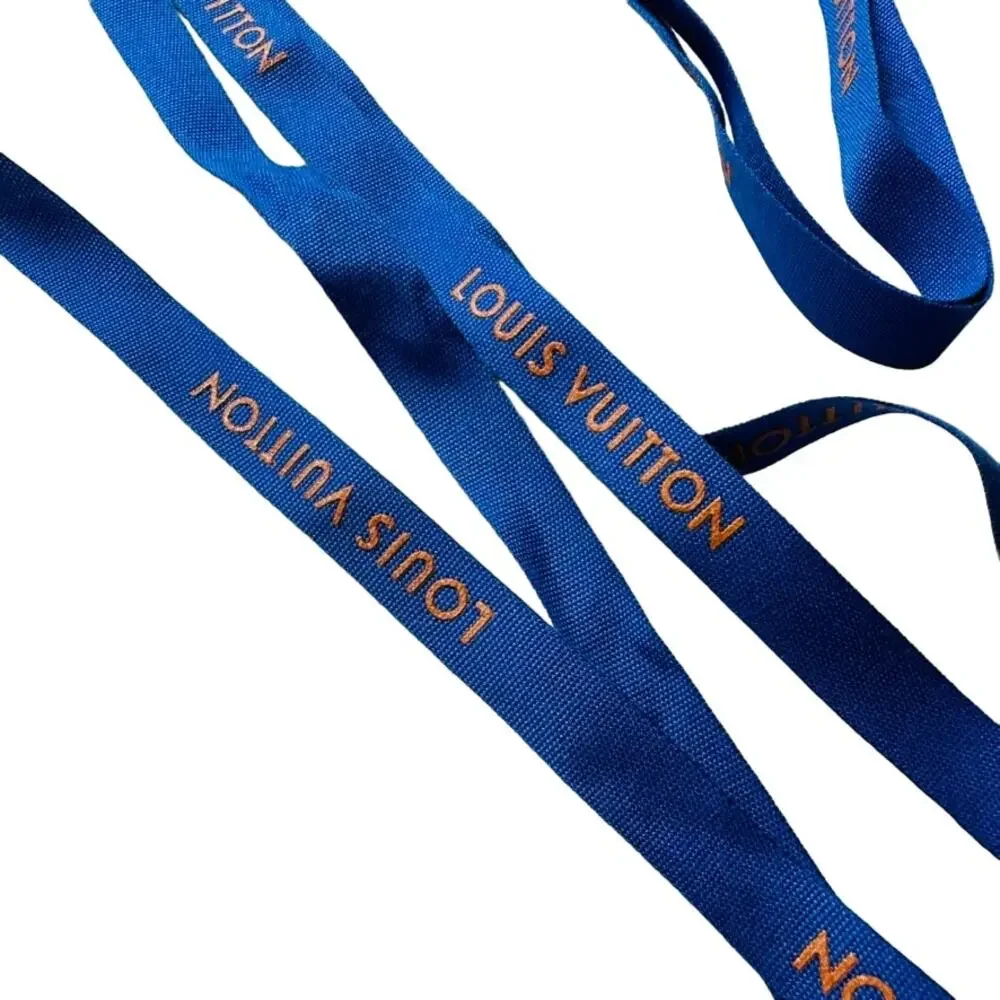 Louis Vuitton Ribbon Blue Grosgrain Authentic .5